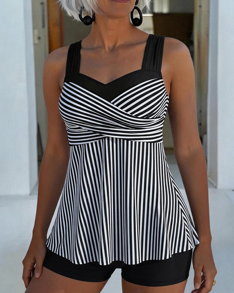 Tankini Gestreept Camisole Tweedelig