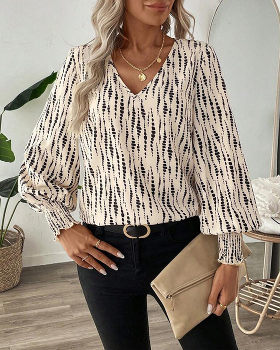Blouse V-Hals Casual