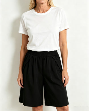 Shorts Elastische Taille Wijdbeen
