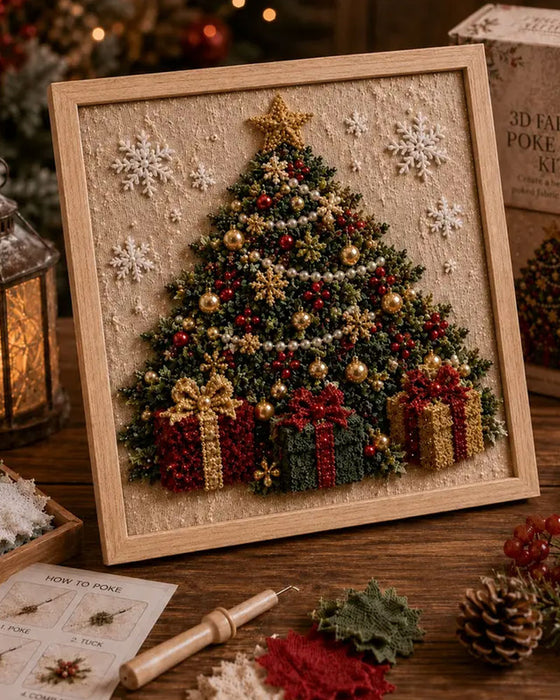 Kerst Naaldvilten Stof DIY Pakket