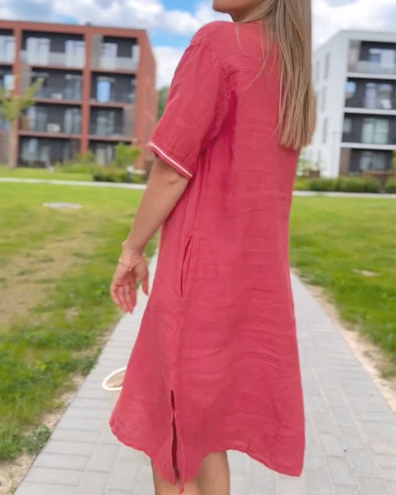 Jurk Slag Knoop Casual