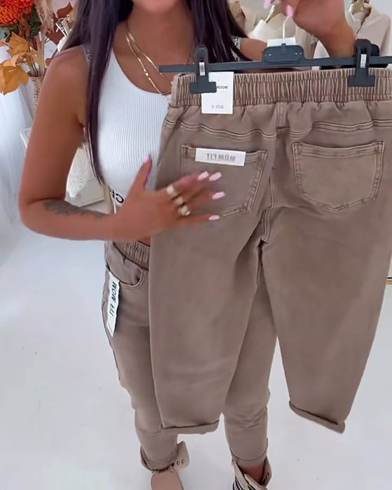 Broek Elastisch Stretch Skinny