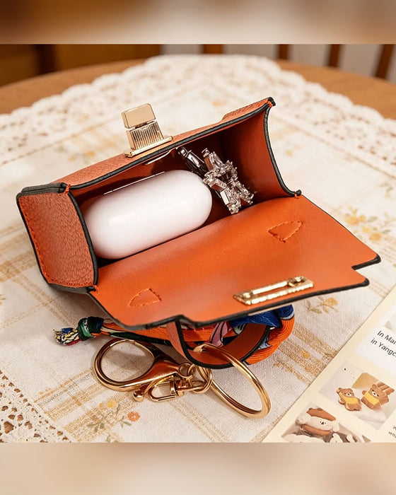 Sleutelhanger Mini Vierkante Tas Pendant