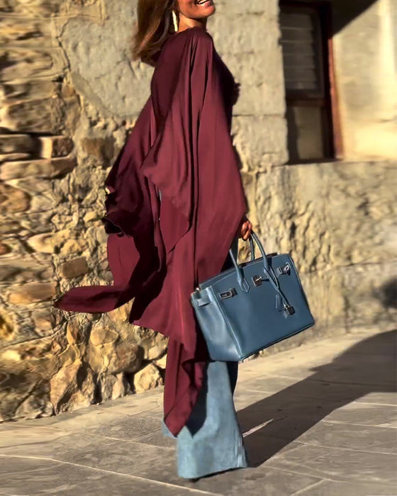 Effen kleur Batman onregelmatige blouse