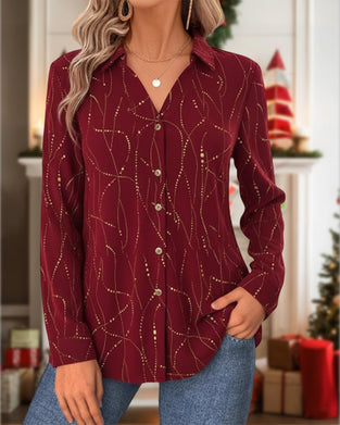 Top Met Steek-Punt Detail, Losse Passform