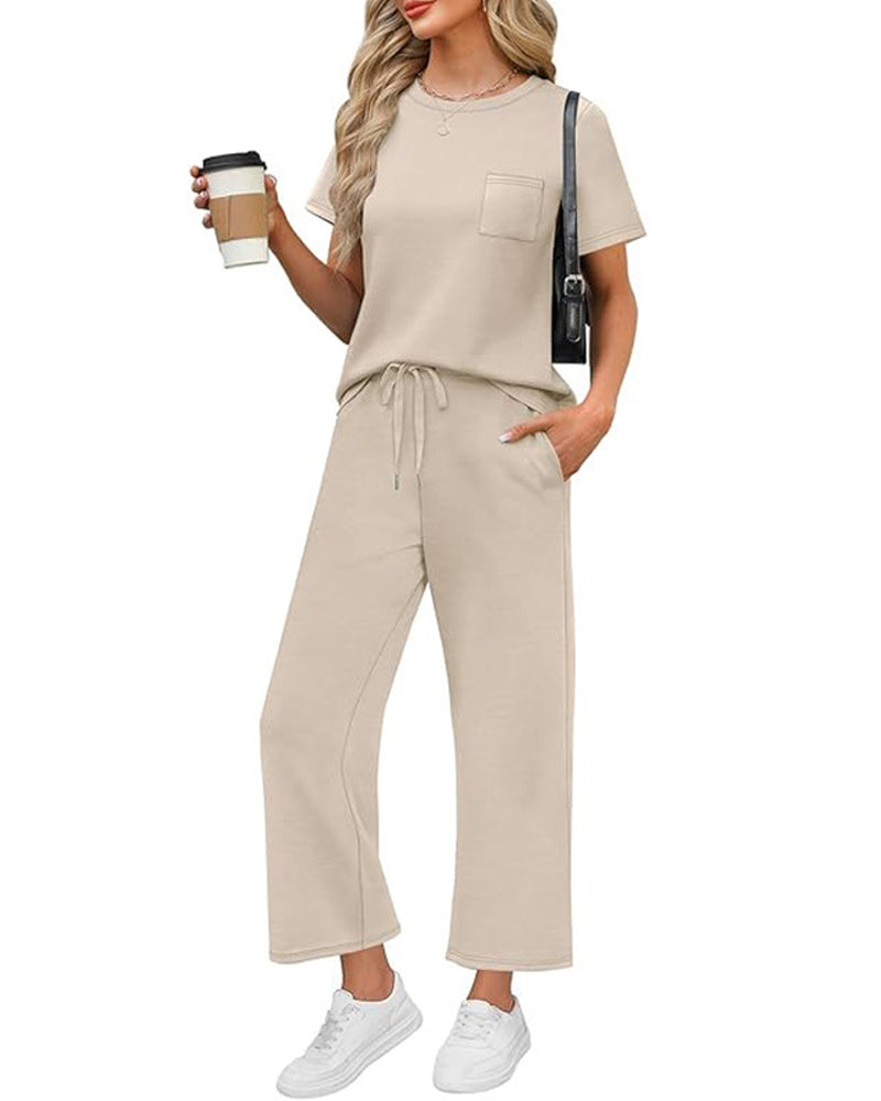 Set Effen Korte Mouw En Lange Broek
