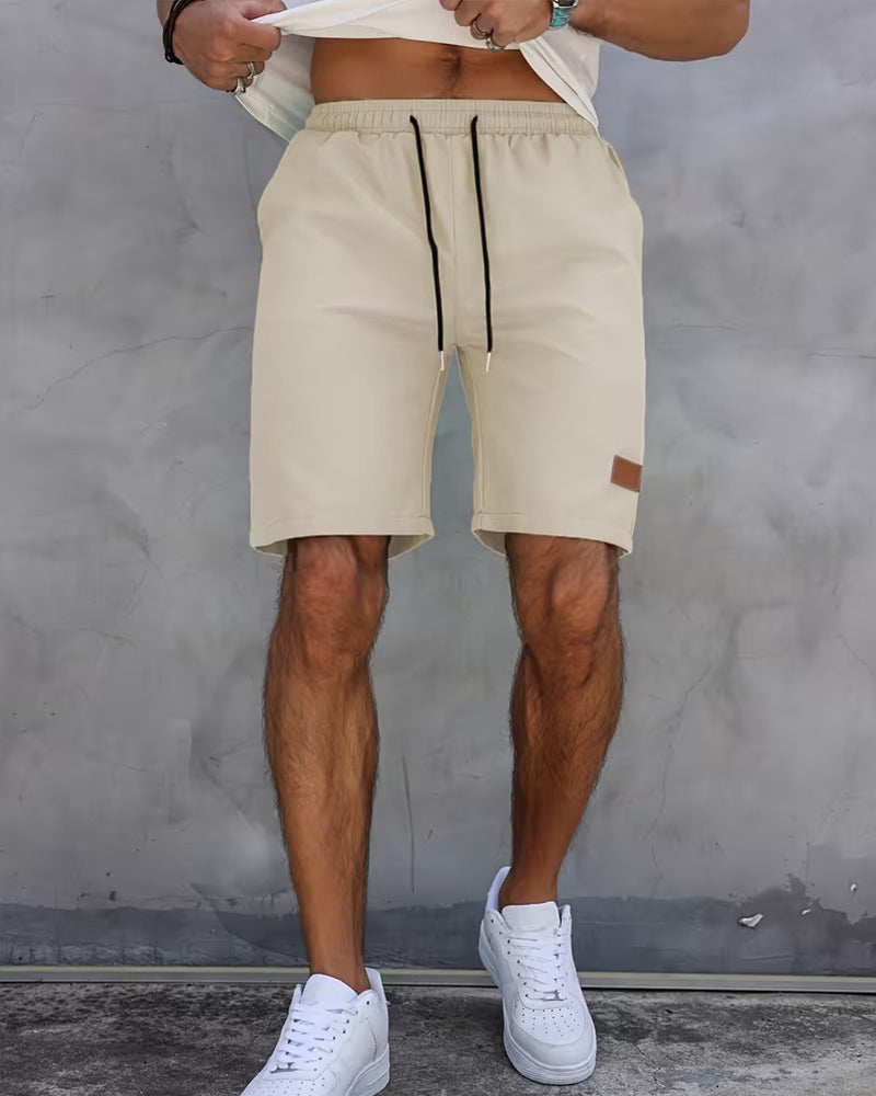 Shorts Leren Label Casual