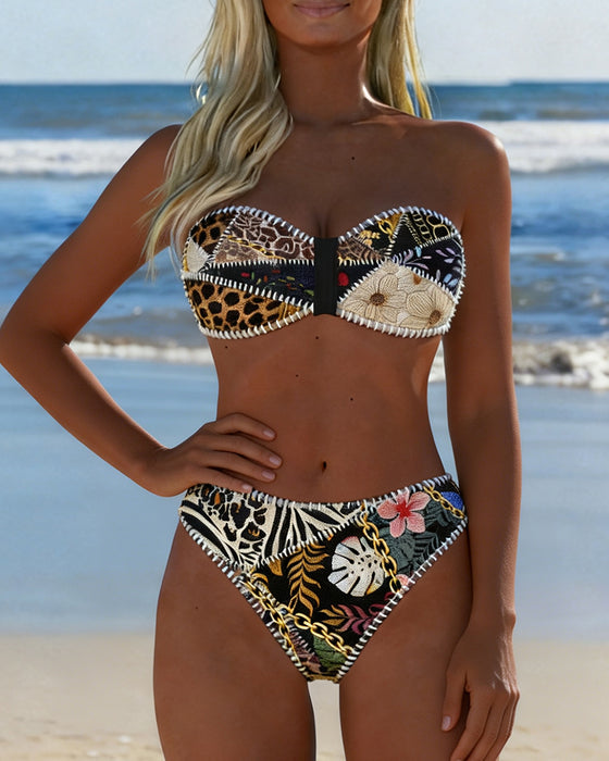 Bikini Kleurblok Bralette