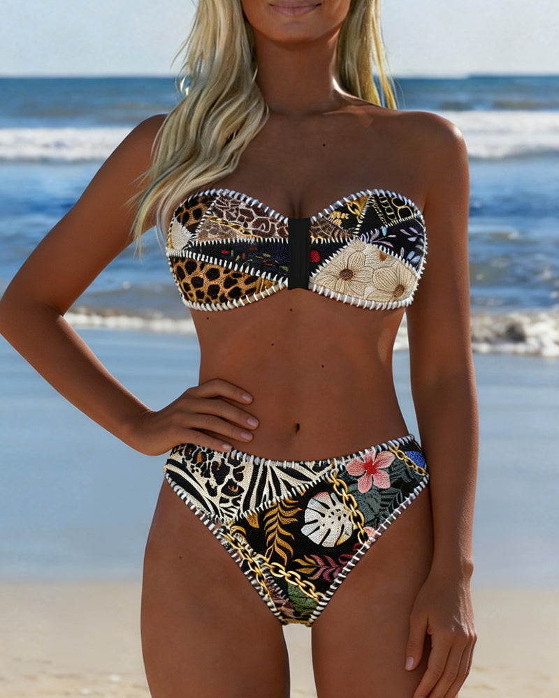 Bikini Kleurblok Bralette