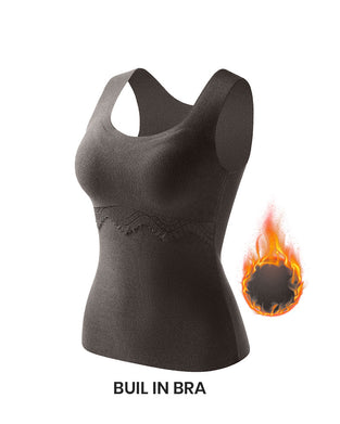 Tanktop Naadloos Thermisch Ingebouwde Bh