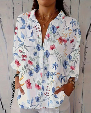 Blouse Met Botanisch Bloemprint