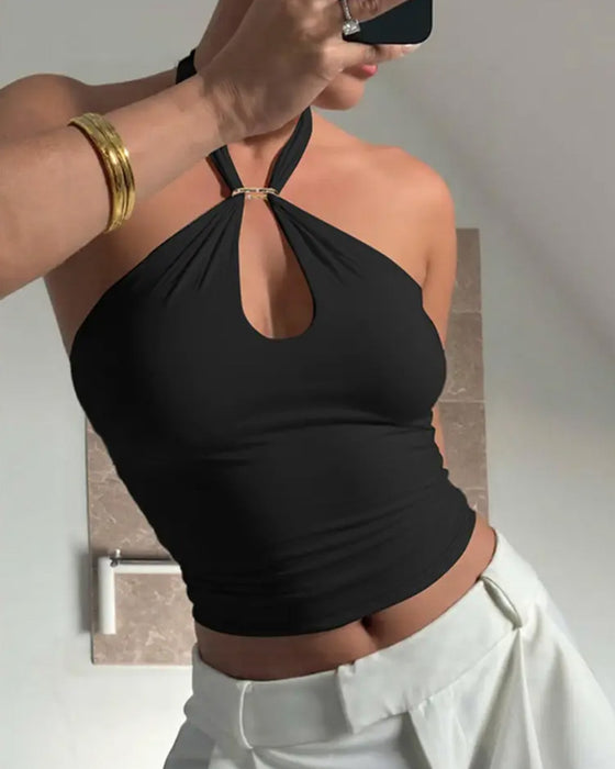Camisole Top Effen Strik