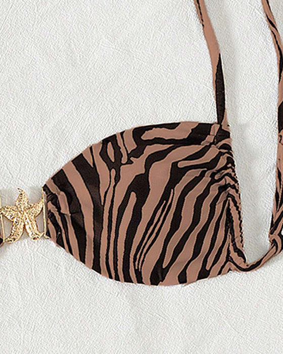 Bikini Zebraprint Sexy Vetersluiting