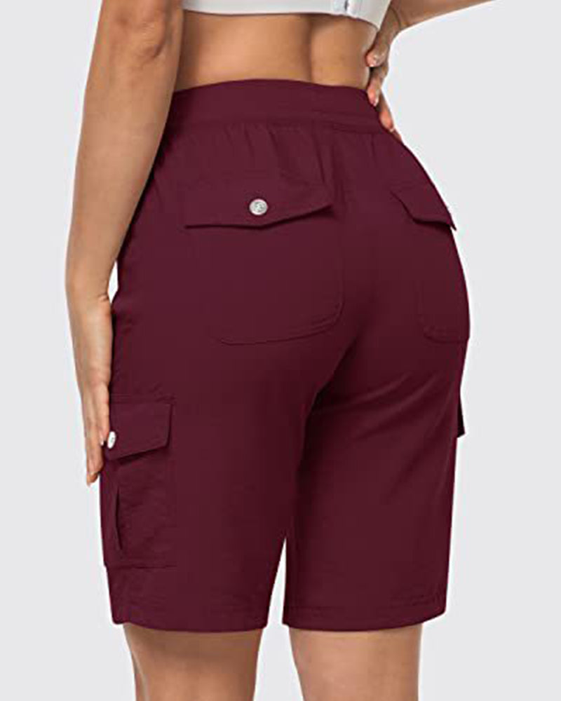 Dames Shorts Snel Drogende Cargoshorts Met Zakken
