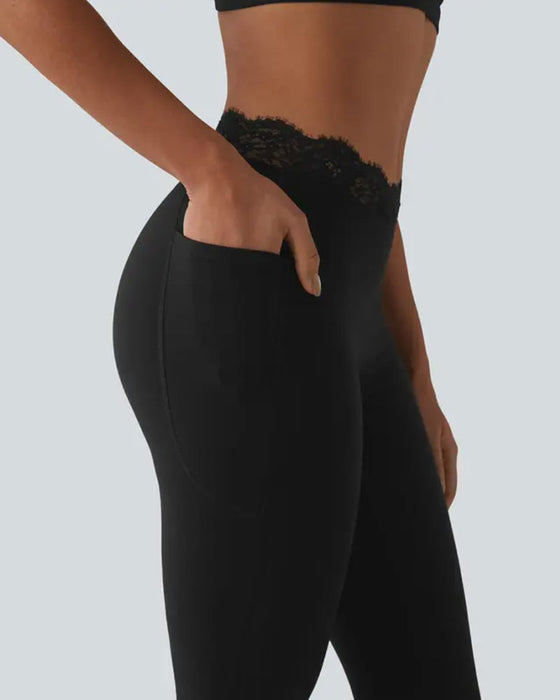 Broek Kant Taille Licht Uitlopend Yoga