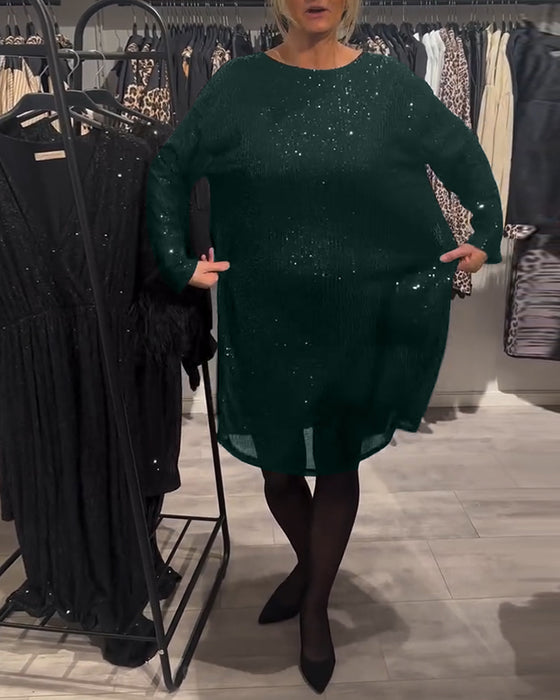 Jurk Met Elegante Rugloze Strappy Pailletten