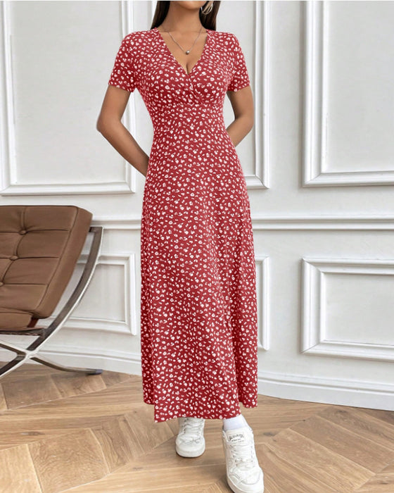 Jurk Sexy Elegant Bedrukt