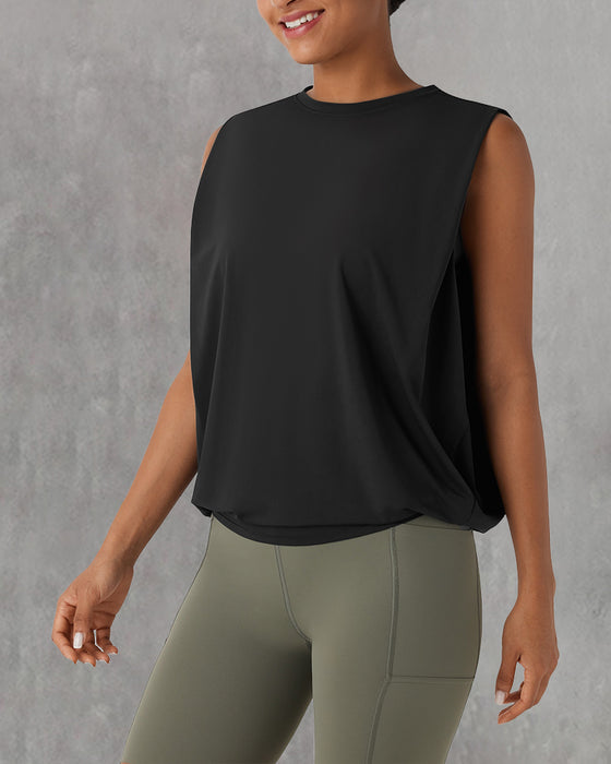 Vest Mouwloos Ronde Hals Sport