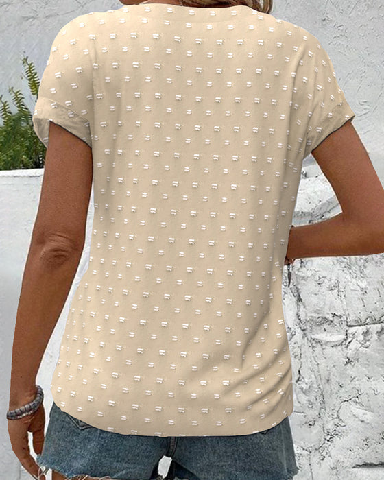 Blouse Met Drop Shoulder In Blauw