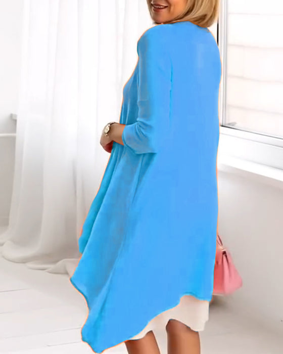 Set Bloemenprint Patchwork Langermig