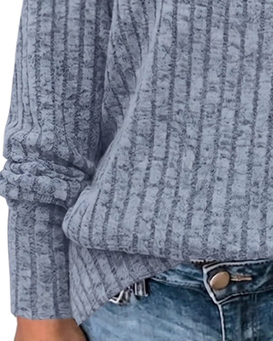 V‑Hals Lange‑Mouw Top