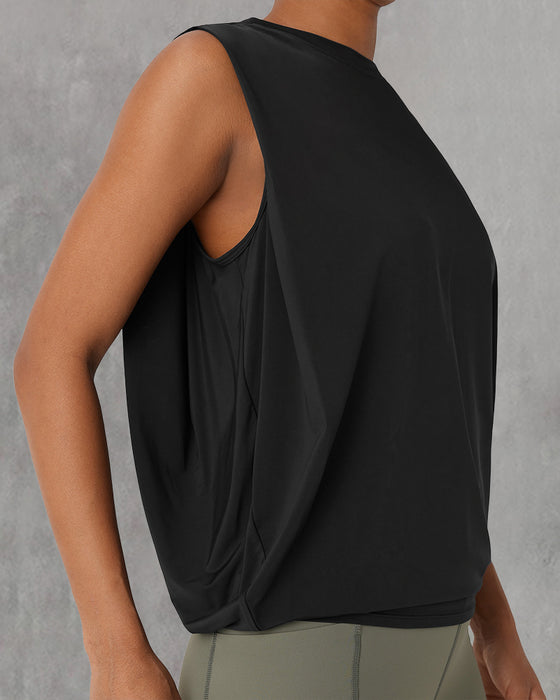 Vest Mouwloos Ronde Hals Sport