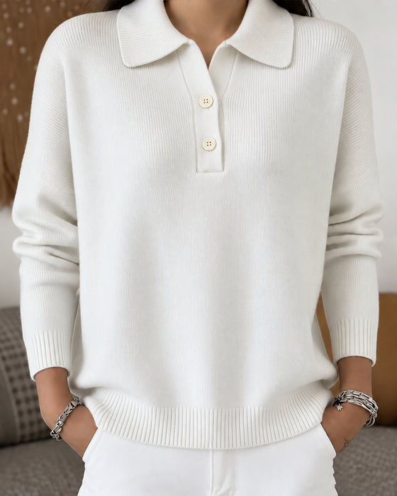 Pullover Half-Knoop Knoop Casual
