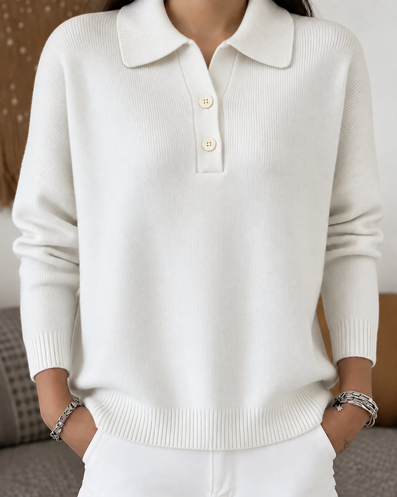 Pullover Half-Knoop Knoop Casual
