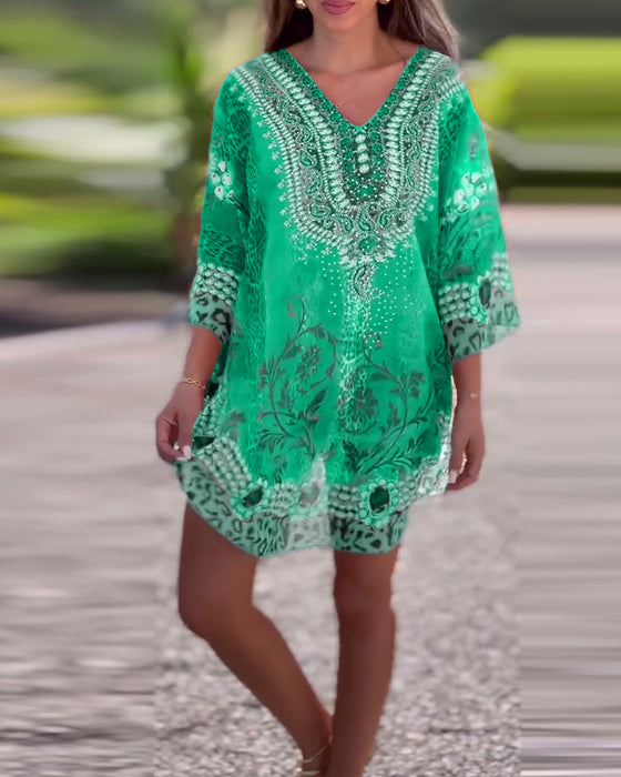 Blouse Etnisch Patroon