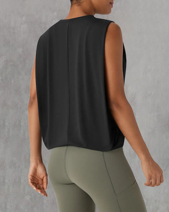 Vest Mouwloos Ronde Hals Sport