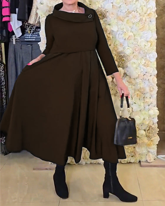 Jurk Fashionable Street Effen A-lijn