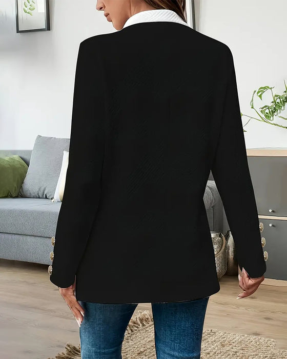 Jas Modieus Contrasterende Kleur