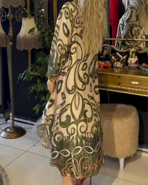 Losse en elegante jurk met print