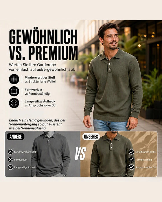 Top Heren Effen Kleur Reverskraag