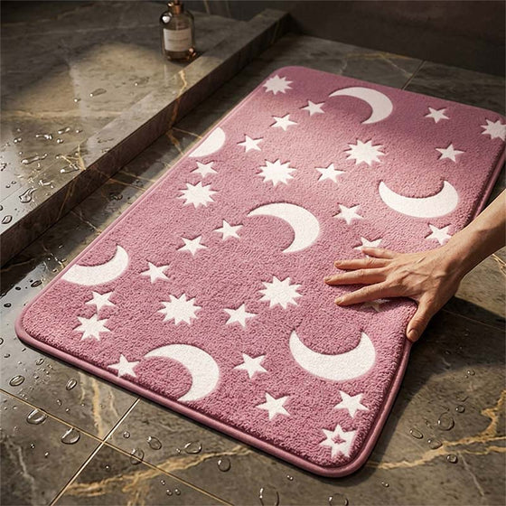Gloed-In-Het-Donker Koraal Fleece Vloermat