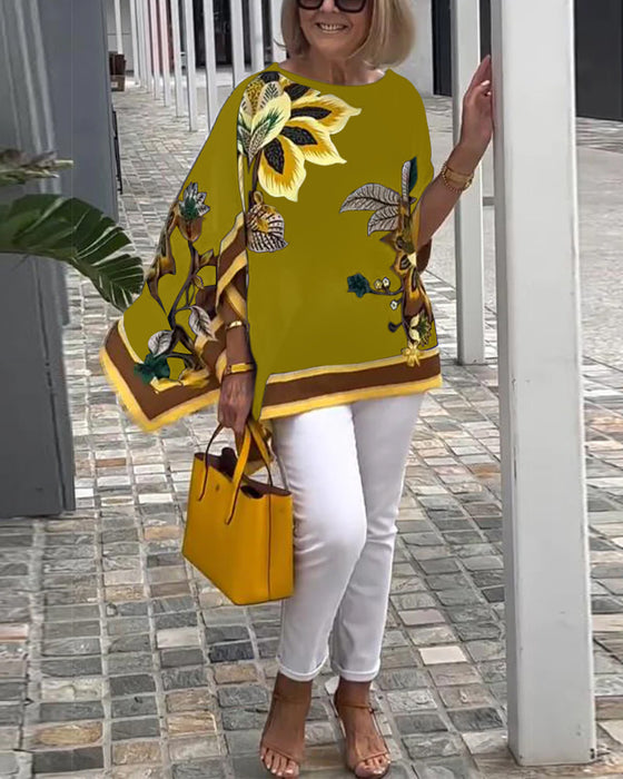Losse Casual Blouse Met Print