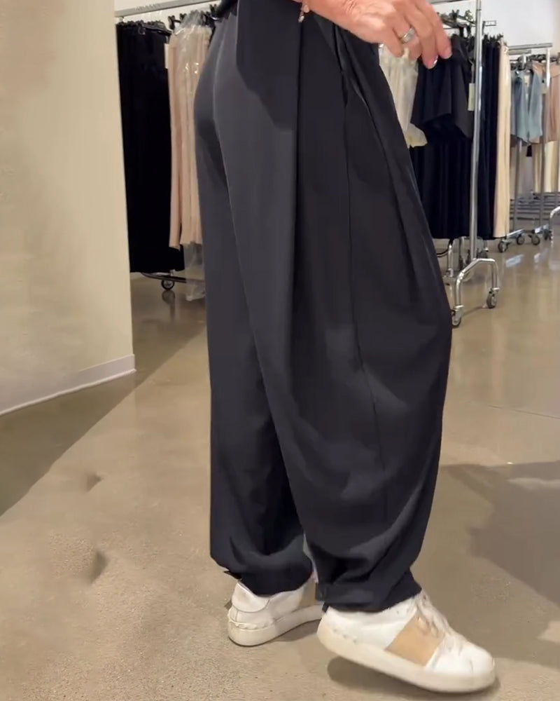 Broek Gedrapeerd Tapered Jurk