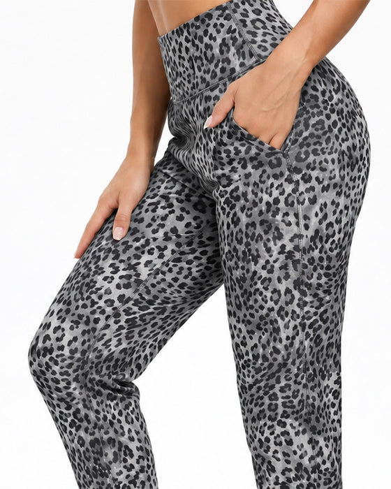 Broek Hoge Taille Zak Effen Lange