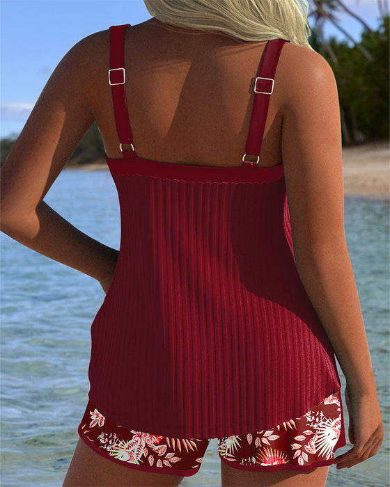 Tankini Gestreept Tweedelig Strandshort