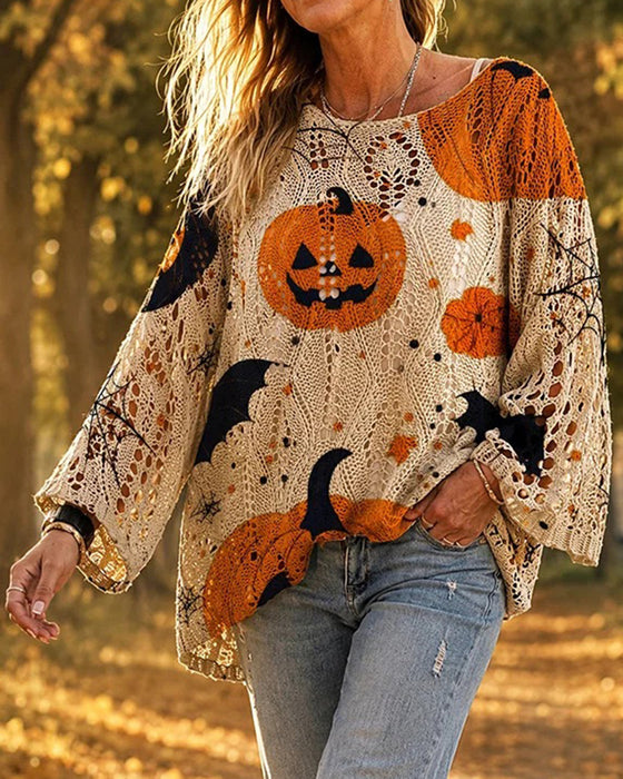 Pullover Ronde Hals Uitsnijding