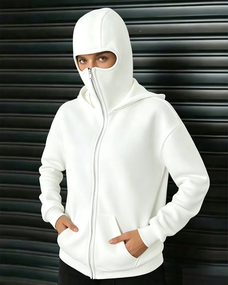 Jas Capuchon Casual Rits Sweatshirt
