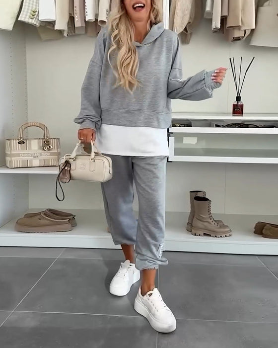Set Casual Hoodie En Broek
