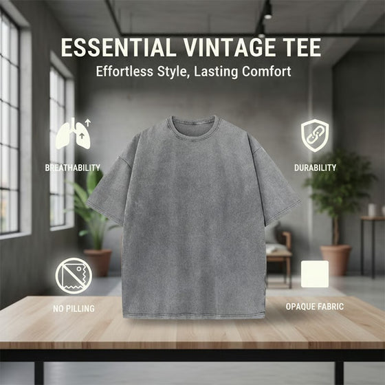 T-Shirt Heren Vintage Loose