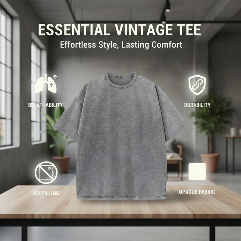 T-Shirt Heren Vintage Loose