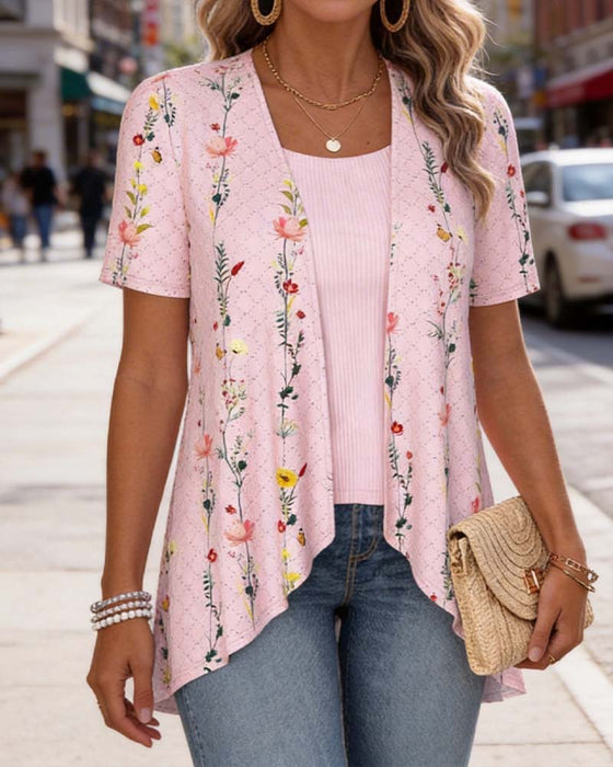 Blouse Nep Twee Delen Bloem