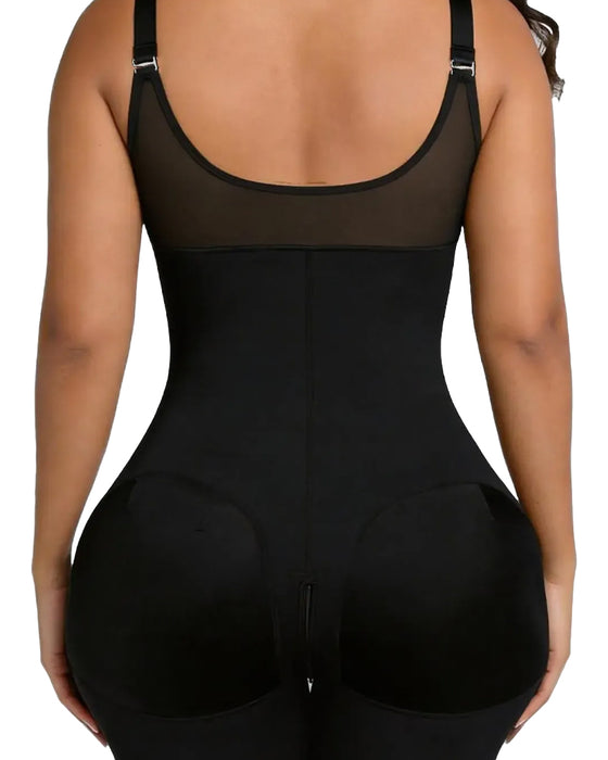 Dames Rits Kant Buikcontrole Shapewear Bodysuit