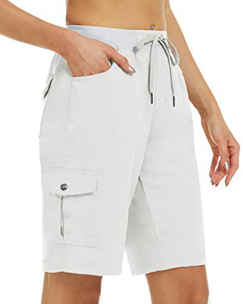 Dames Shorts Snel Drogende Cargoshorts Met Zakken