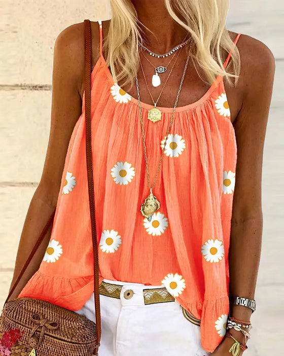 Cami Top Camisole Gedrukt