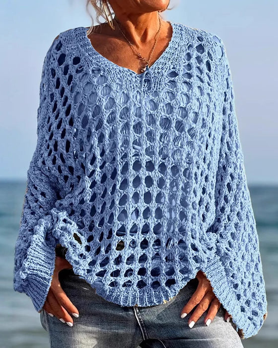 Pullover Lange Mouw Hol Uit