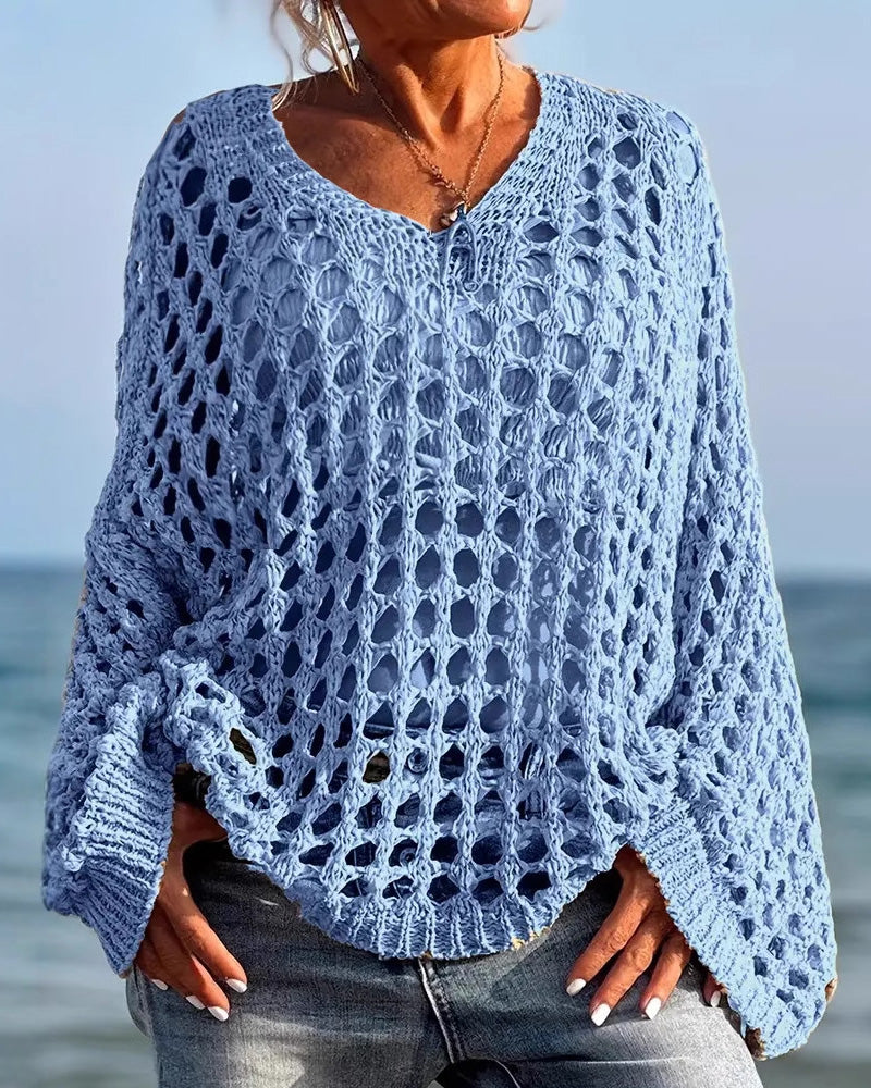 Pullover Lange Mouw Hol Uit